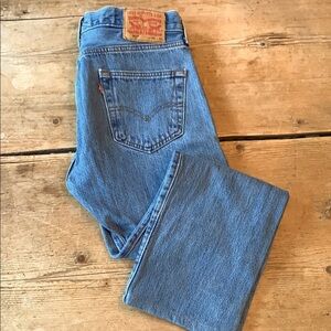 Classic Levi's 501 original Button Fly Denim Jeans 30x26.5